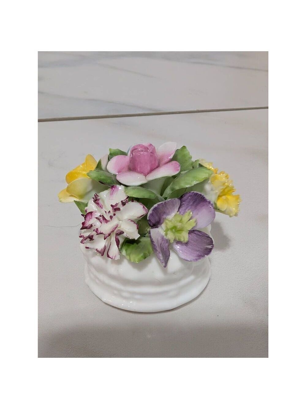 Royal Adderley Bone China Multi-Color Hand Painted Mini Floral Bouquet 1.5" x 1.
